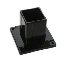 Stolpesko sort 120 x 120 mm - Steel design